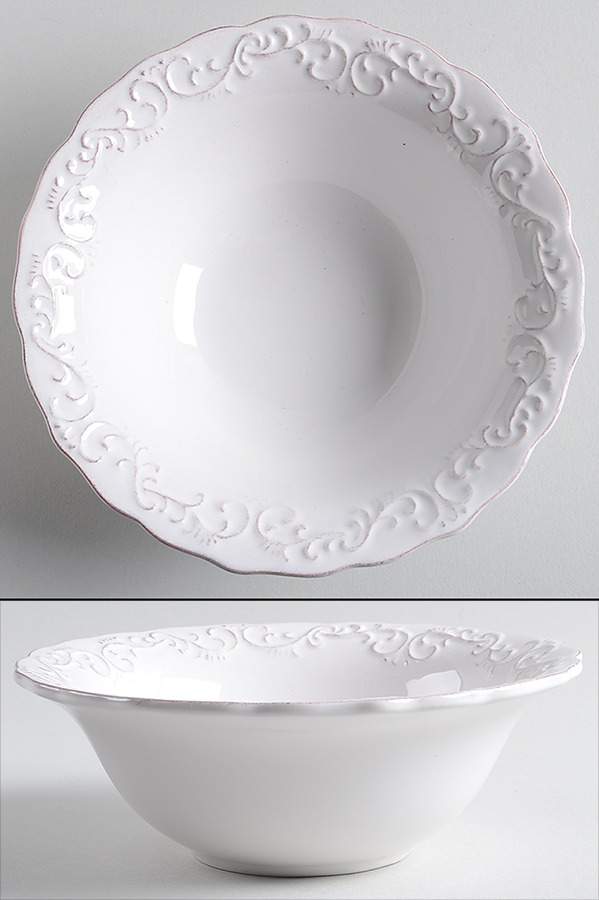 Antique Scroll Soup/Cereal Bowl by Pier 1-1