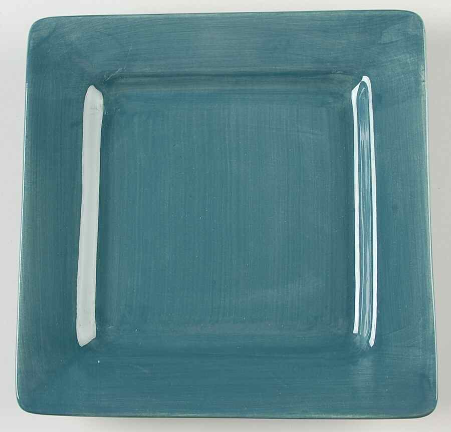 Essential Colours Teal Square Salad Plate by Pier 1-1