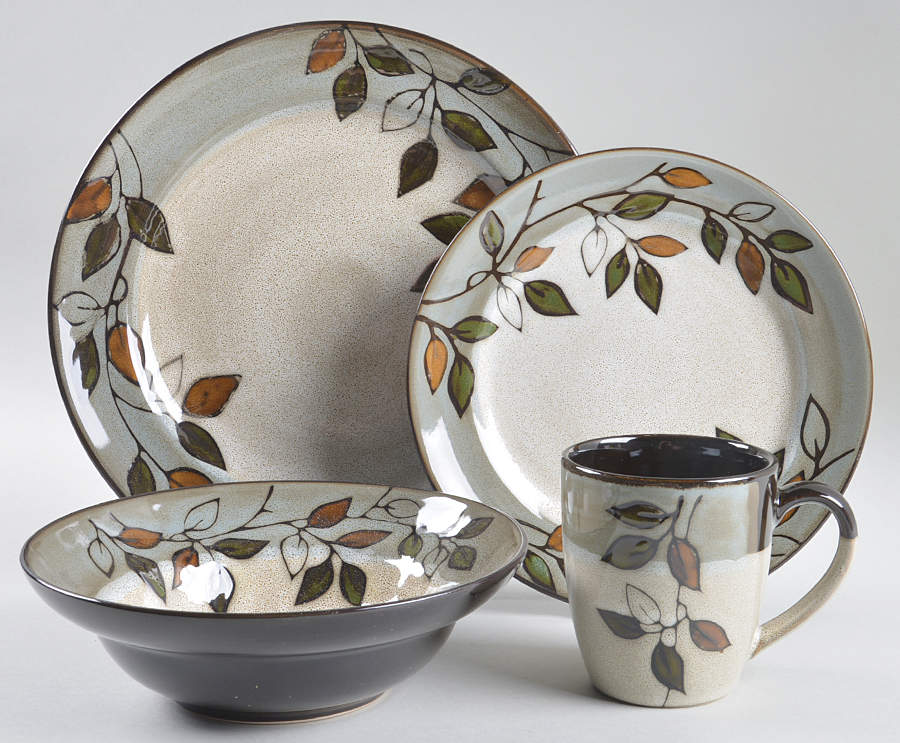 Rustic Leaves 4 Piece Place Setting by Pfaltzgraff-1