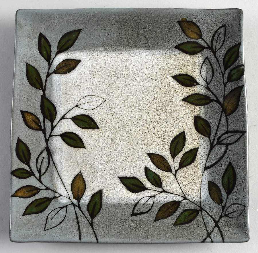 Rustic Leaves Square Salad Plate by Pfaltzgraff-1