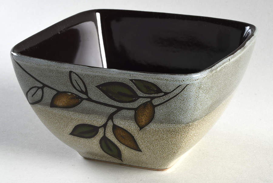 Rustic Leaves Square Soup/Cereal Bowl by Pfaltzgraff-1