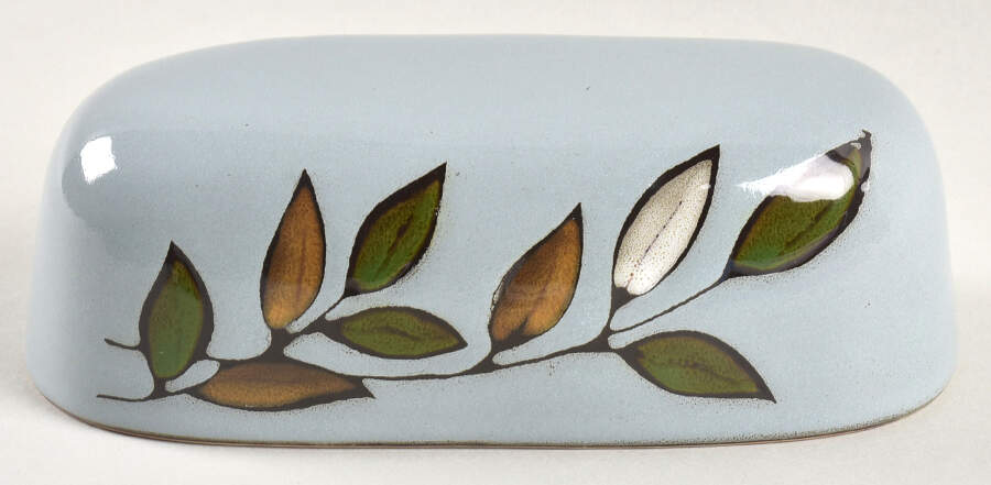 Rustic Leaves Lid for 1/4 Lb Butter by Pfaltzgraff-1