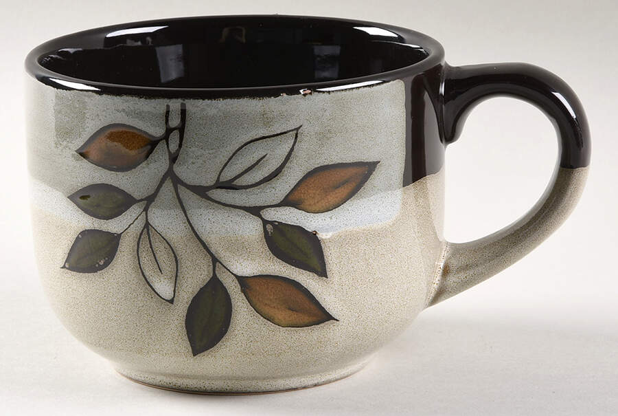 Rustic Leaves Jumbo Soup Mug by Pfaltzgraff-1