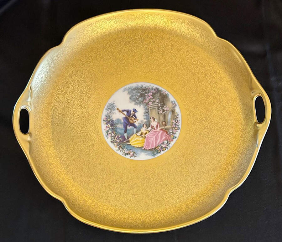 Pic164 Handled Cake Plate by Pickard-1