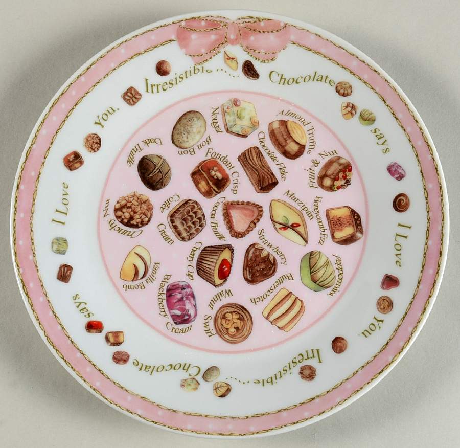 Chocolates Dessert/Pie Plate by Cardew Design-1