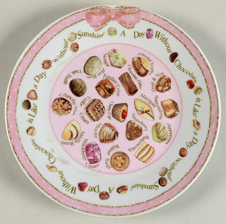 Chocolates Dessert/Pie Plate by Cardew Design-1