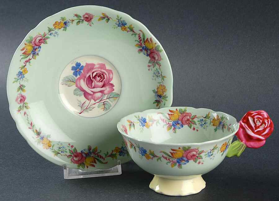 G7897 Footed Cup & Saucer Set by Paragon-1