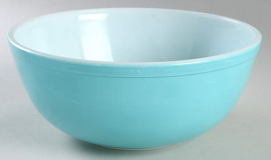 Turquoise 10" Mixing Bowl by Pyrex-1