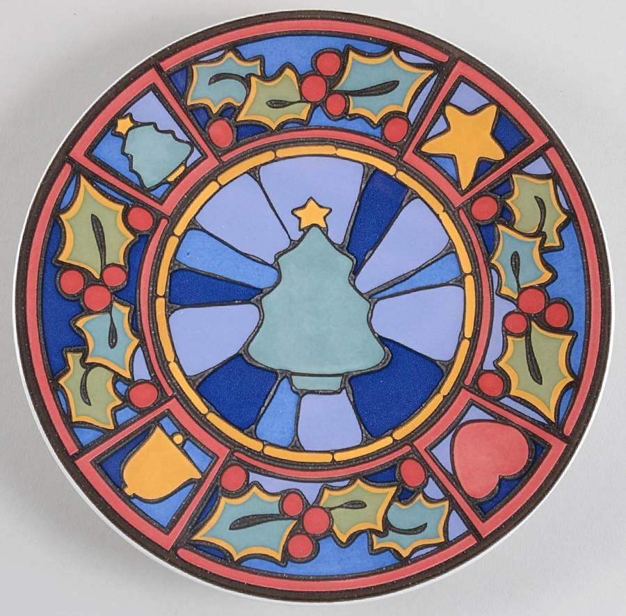 Christmas Rejoice Salad Plate by Pfaltzgraff-1