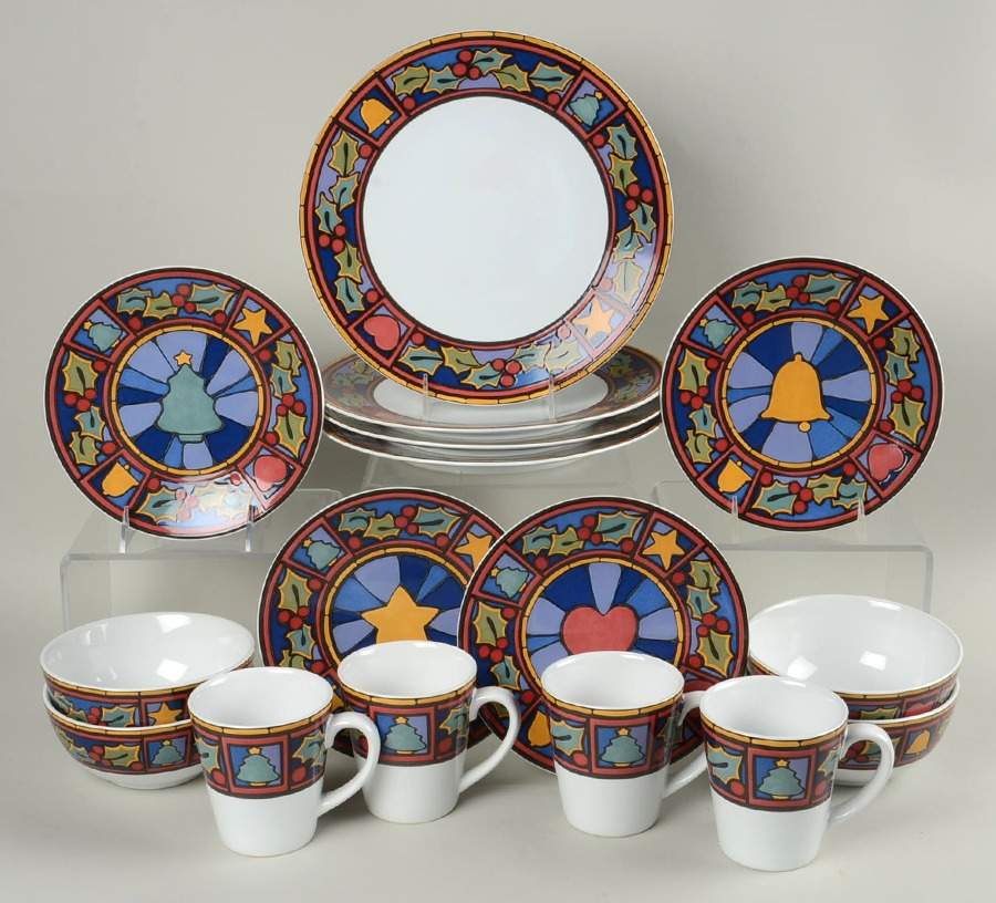 Christmas Rejoice 16 Piece Set by Pfaltzgraff-1