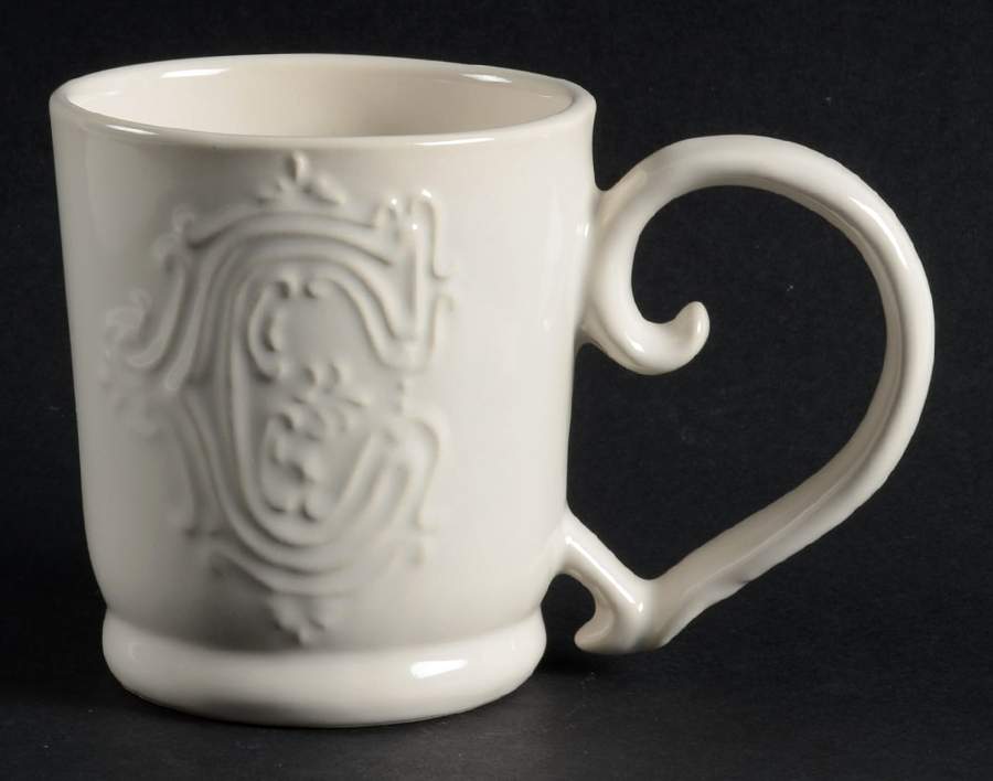 Alphabet White Mug by Pottery Barn China-1