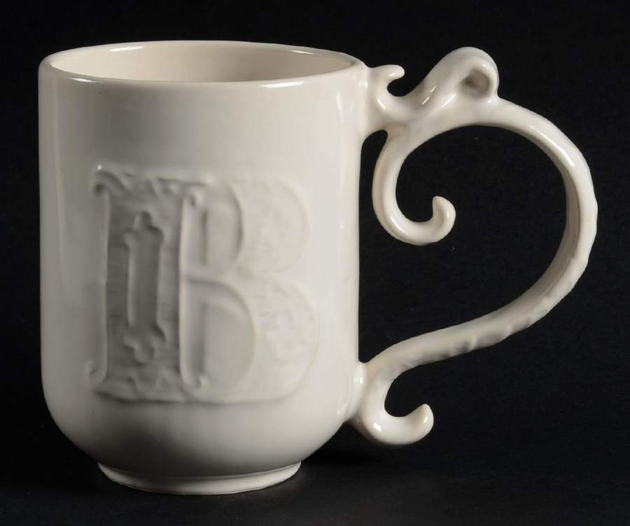 Alphabet White Mug by Pottery Barn China-1