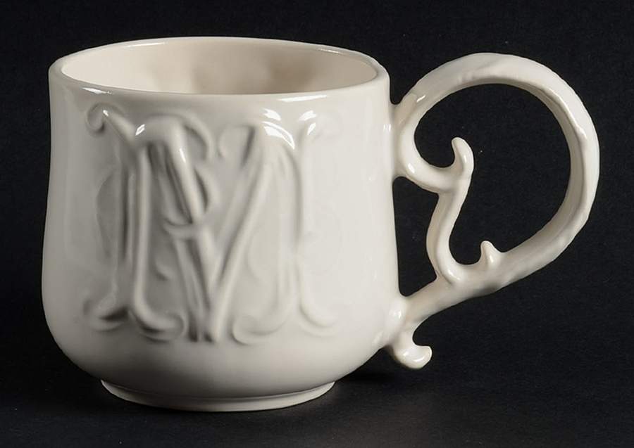 Alphabet White Mug by Pottery Barn China-1
