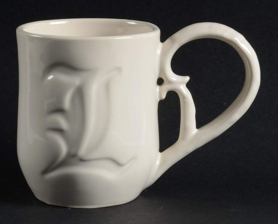 Alphabet White Mug by Pottery Barn China-1