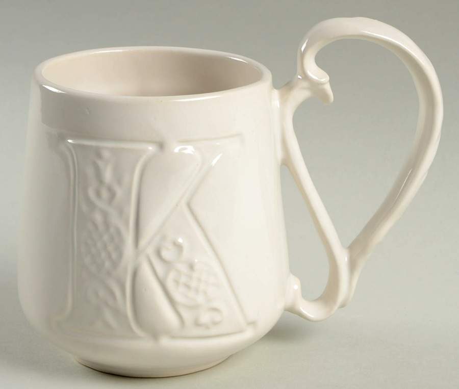 Alphabet White Mug by Pottery Barn China-1