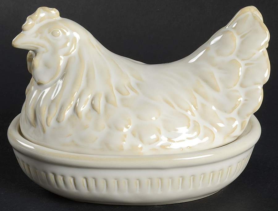 Twelve Days of Christmas Oval Covered Butter by Pottery Barn China-1