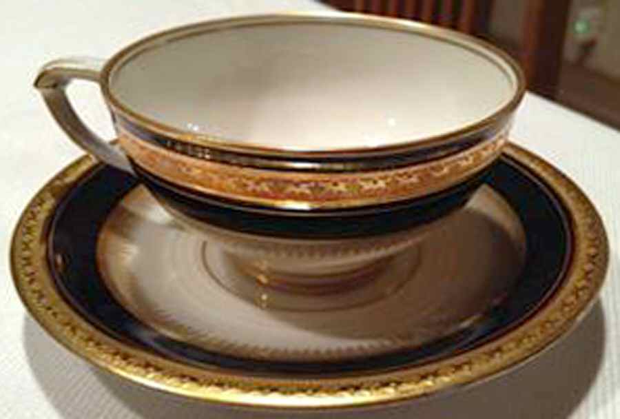 8725 Footed Cup & Saucer Set by Pirkenhammer-1