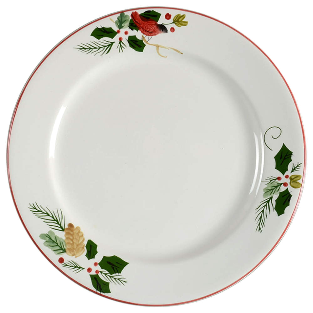 Cardinal & Holly Dinner Plate by Pfaltzgraff-1