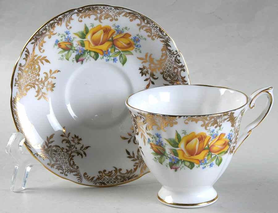 658 Footed Cup & Saucer Set by Paragon-1