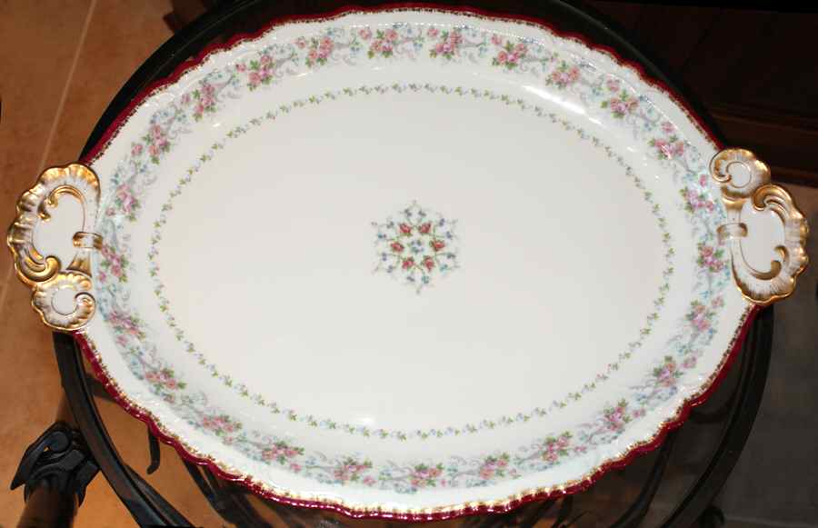 9271 14" Oval Serving Platter by Jean Pouyat-1