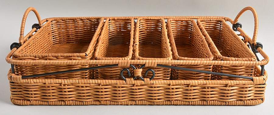 Casual Home (6 Pc) Bakeware Holder/Tray w/5 Inserts (4Sm&1Lg) by Princess House-1