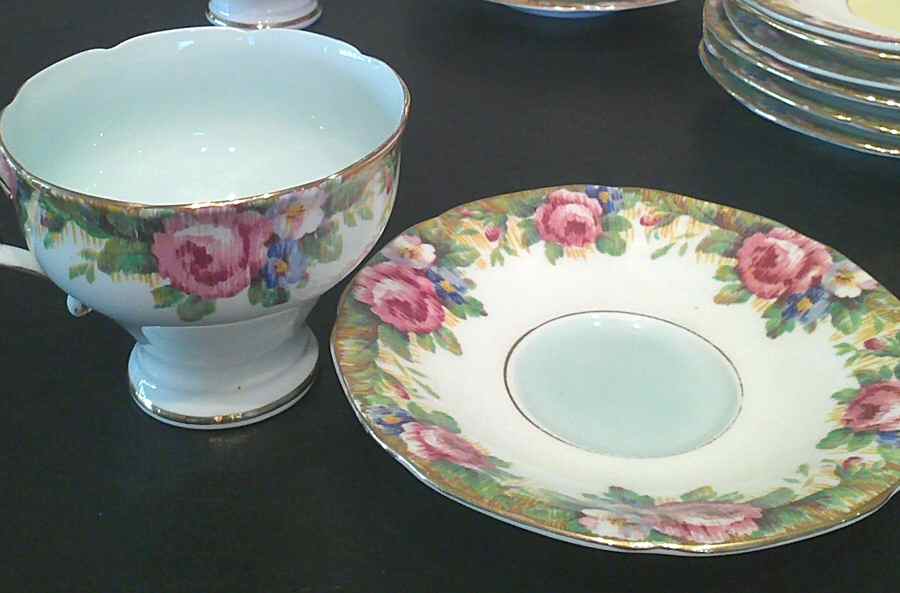 G7891-2 Footed Cup & Saucer Set by Paragon-1