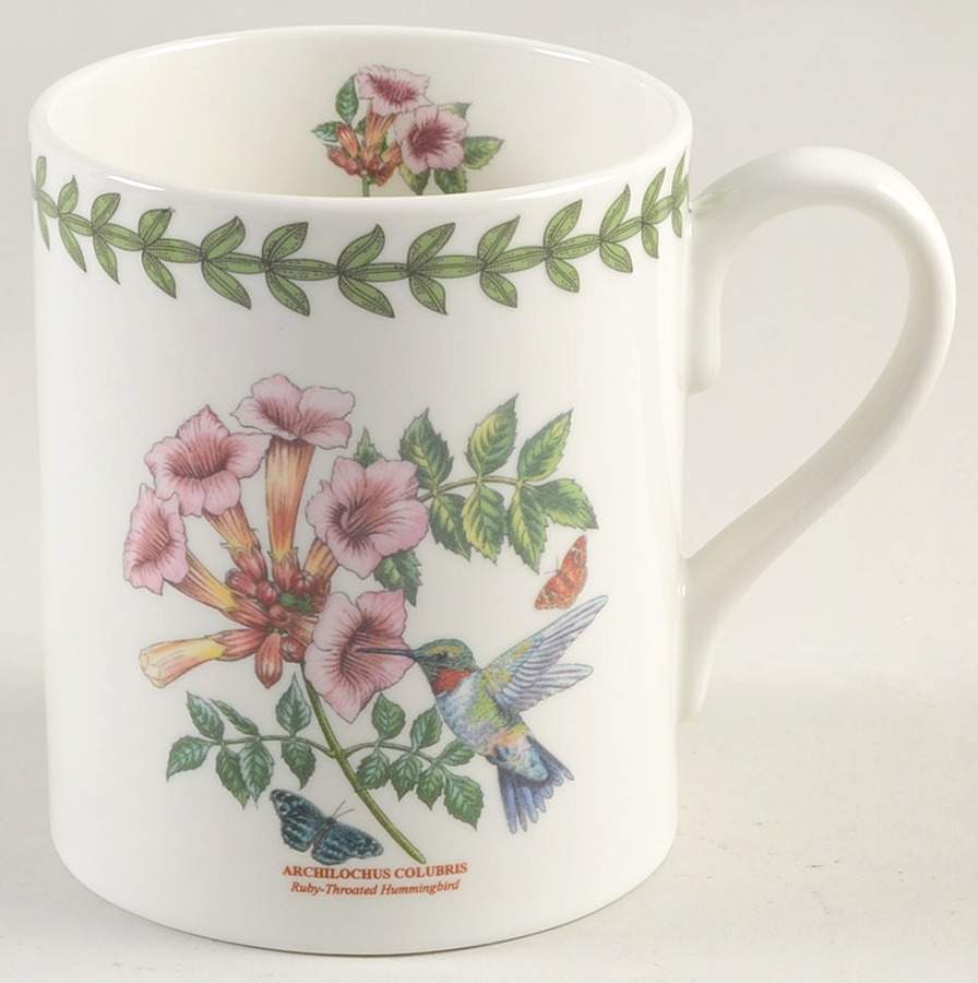 Botanic Garden Birds Mug with Laurel Band by Portmeirion-1