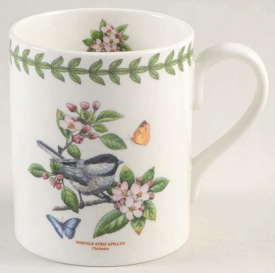 Botanic Garden Birds Mug with Laurel Band by Portmeirion-1