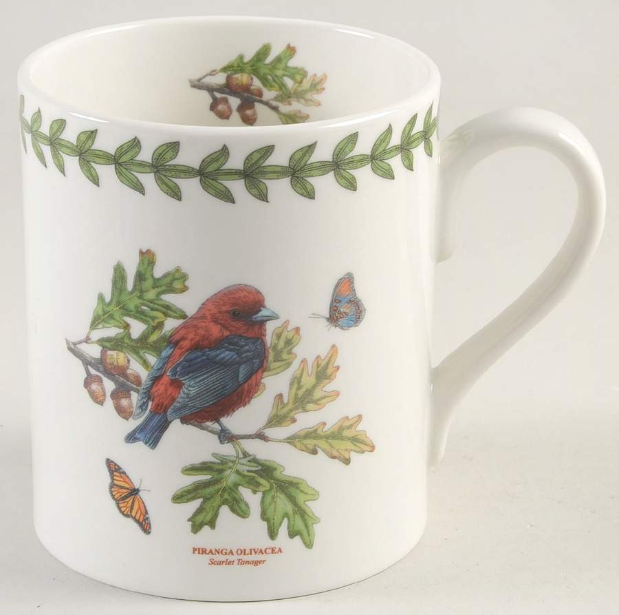 Botanic Garden Birds Mug with Laurel Band by Portmeirion-1