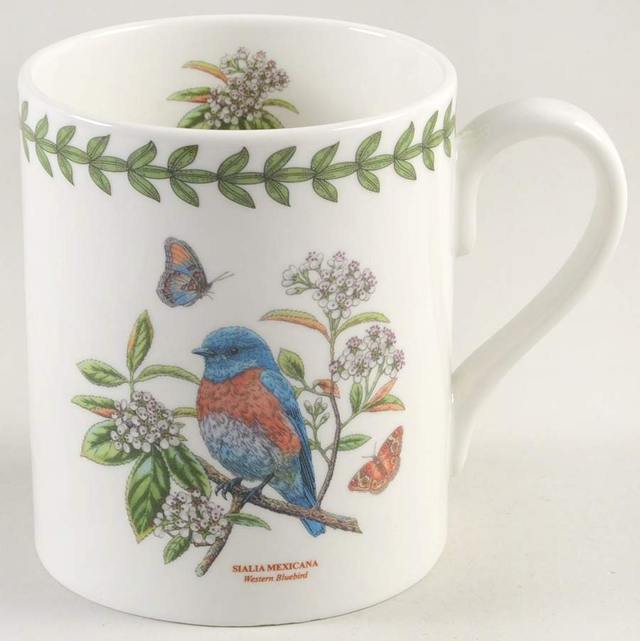 Botanic Garden Birds Mug with Laurel Band by Portmeirion-1