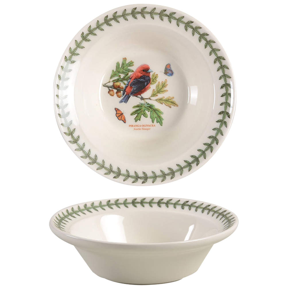 Botanic Garden Birds Rim Cereal/Oatmeal Bowl by Portmeirion-1