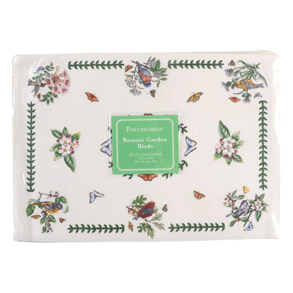 Botanic Garden Birds Cloth Placemat - Set of 4 by Portmeirion-1