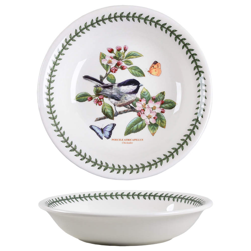 Botanic Garden Birds 8" Individual Pasta Bowl by Portmeirion-1