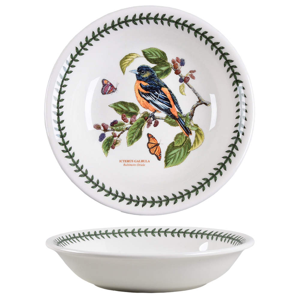 Botanic Garden Birds 8" Individual Pasta Bowl by Portmeirion-1