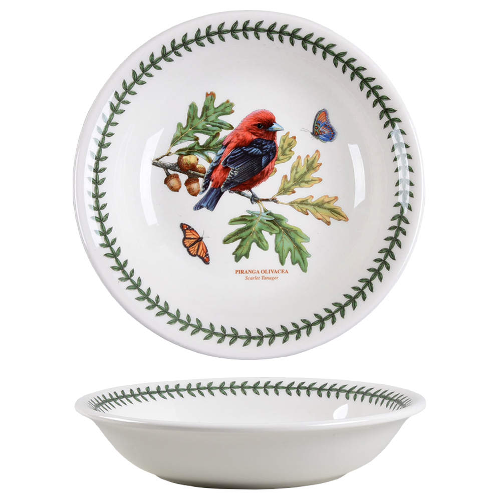 Botanic Garden Birds 8" Individual Pasta Bowl by Portmeirion-1
