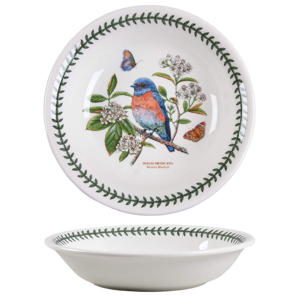 Botanic Garden Birds 8" Individual Pasta Bowl by Portmeirion-1