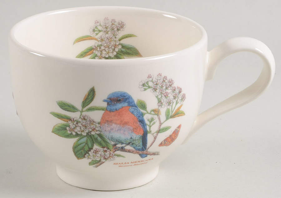 Botanic Garden Birds Flat Cup by Portmeirion-1