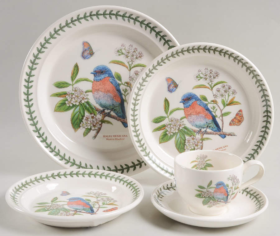 Botanic Garden Birds 5 Piece Place Setting by Portmeirion-1