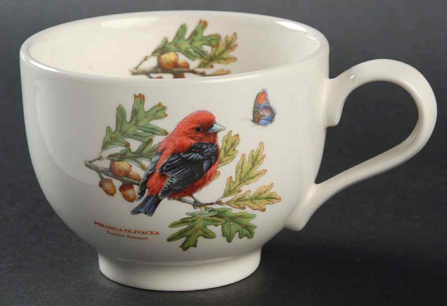 Botanic Garden Birds Flat Cup by Portmeirion-1