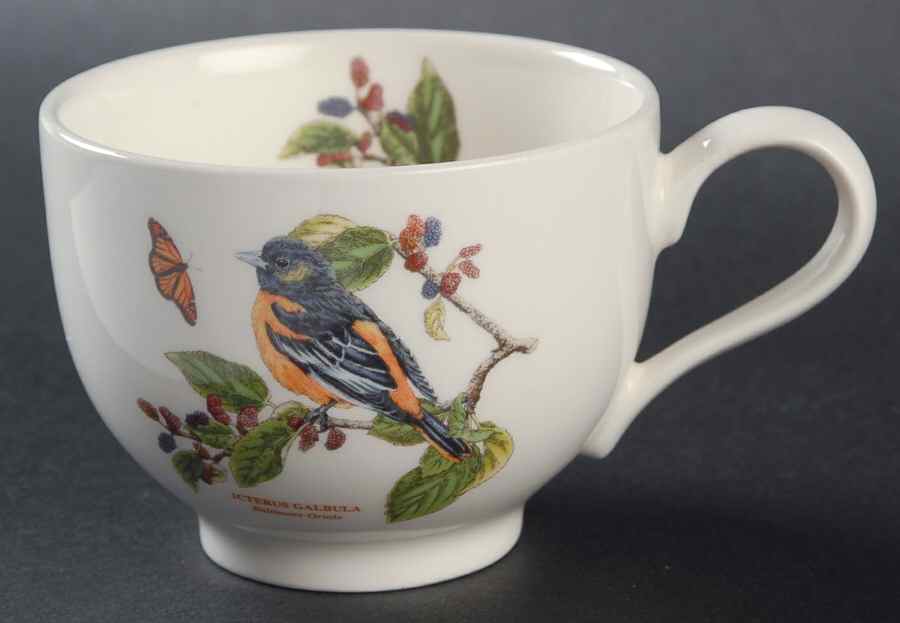 Botanic Garden Birds Flat Cup by Portmeirion-1