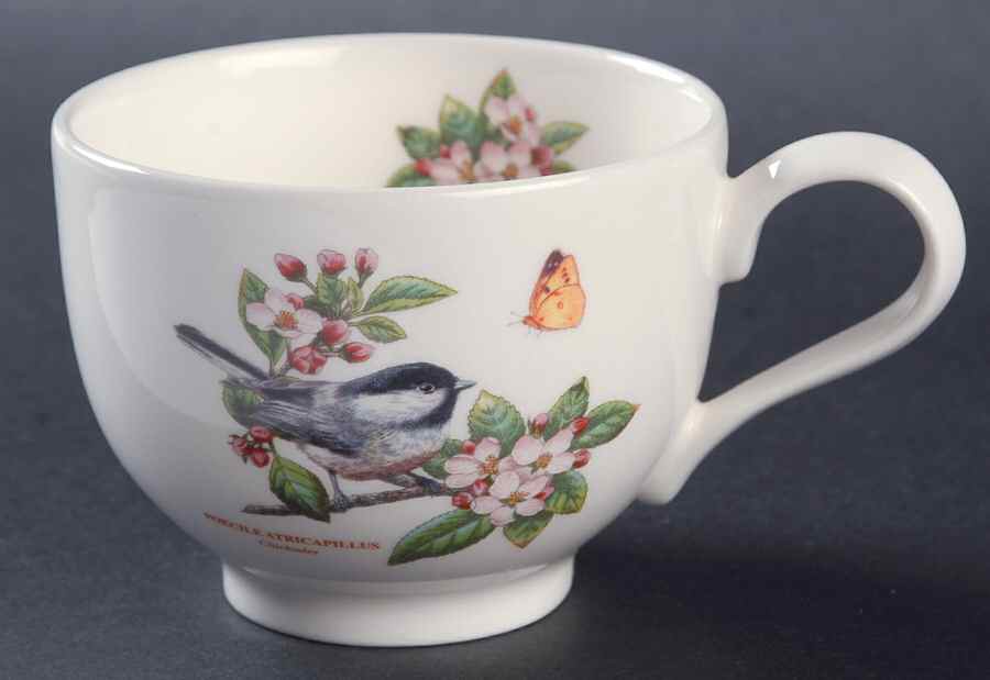 Botanic Garden Birds Flat Cup by Portmeirion-1