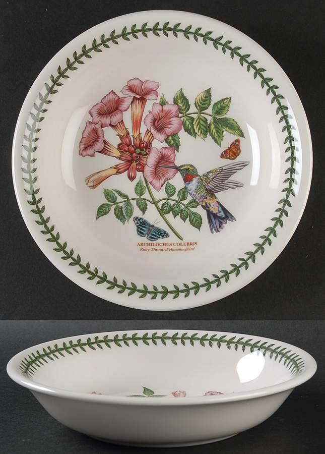 Botanic Garden Birds 8" Individual Pasta Bowl by Portmeirion-1