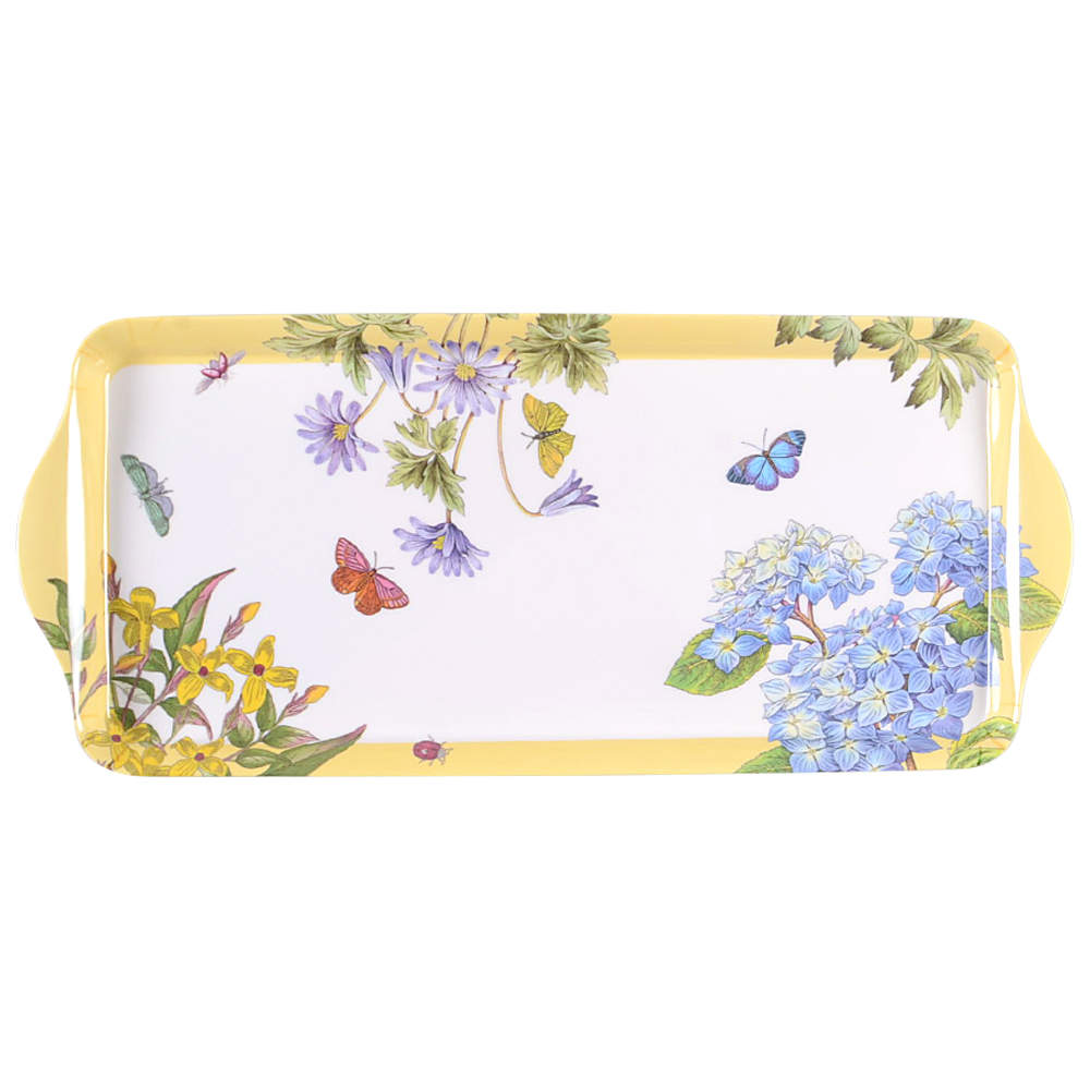 Botanic Garden Terrace 15" Handled Melamine Sandwich Tray by Portmeirion-1