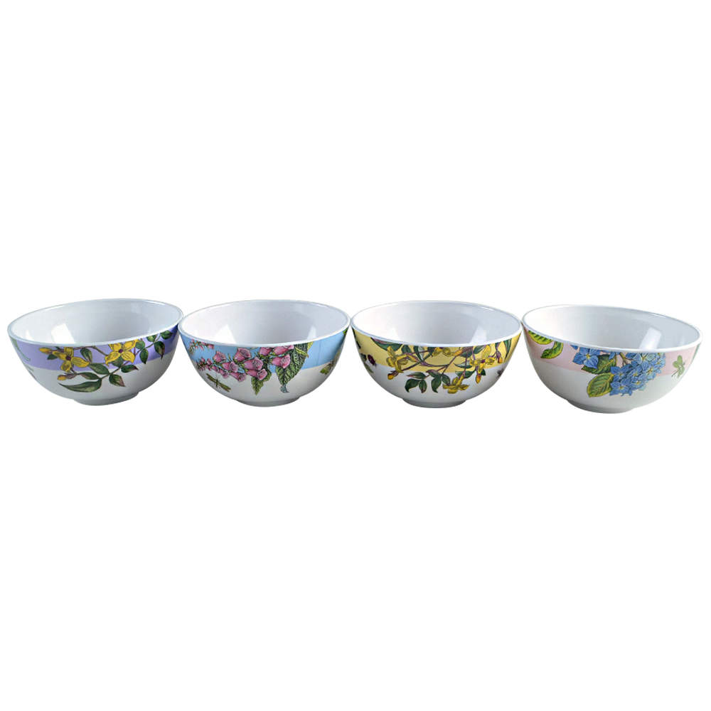 Botanic Garden Terrace Melamine Soup/Cereal Bowl - Set of 4 by Portmeirion-1
