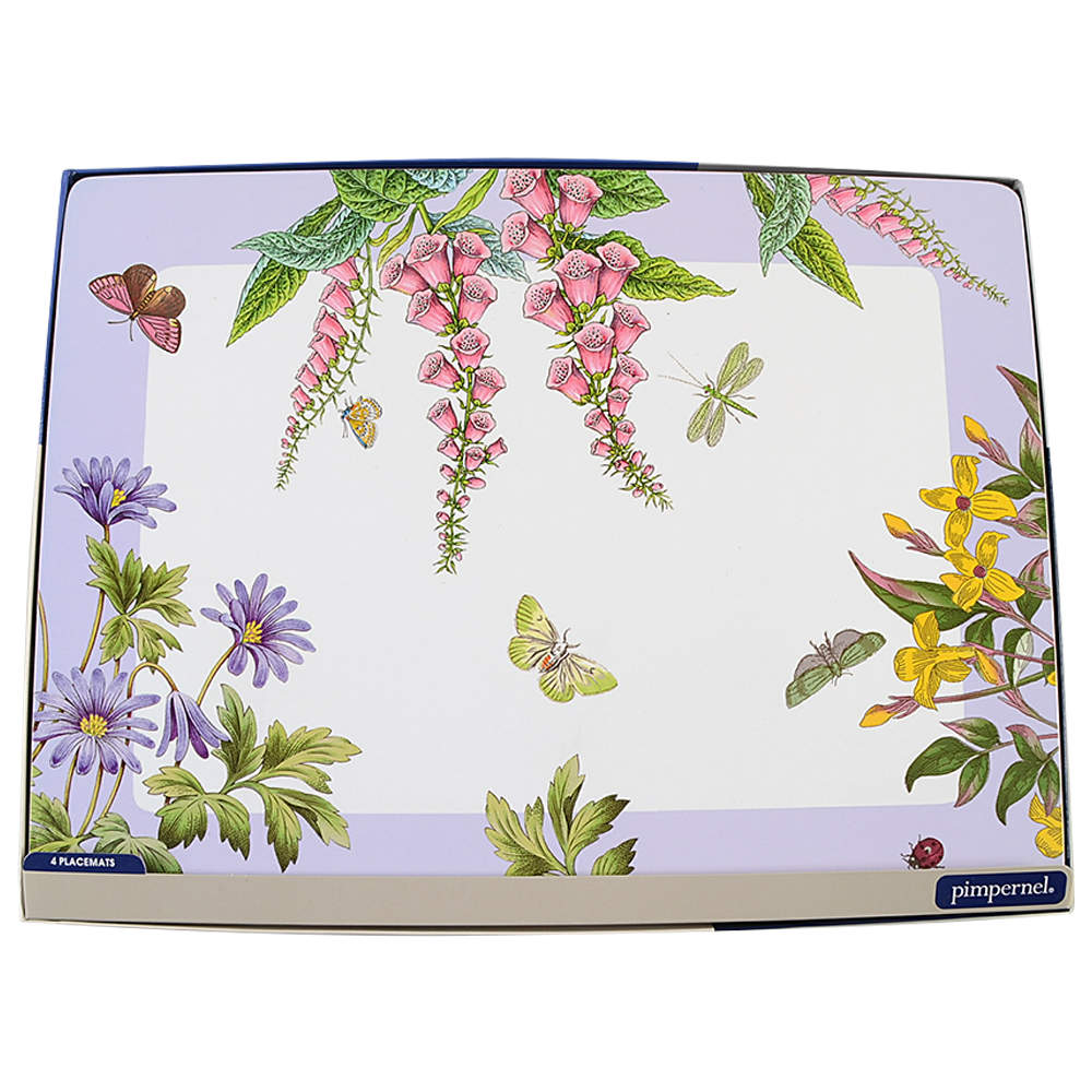 Botanic Garden Terrace 15" Rectangular Corkboard Placemat - Set of 4 Motifs by Portmeirion-1