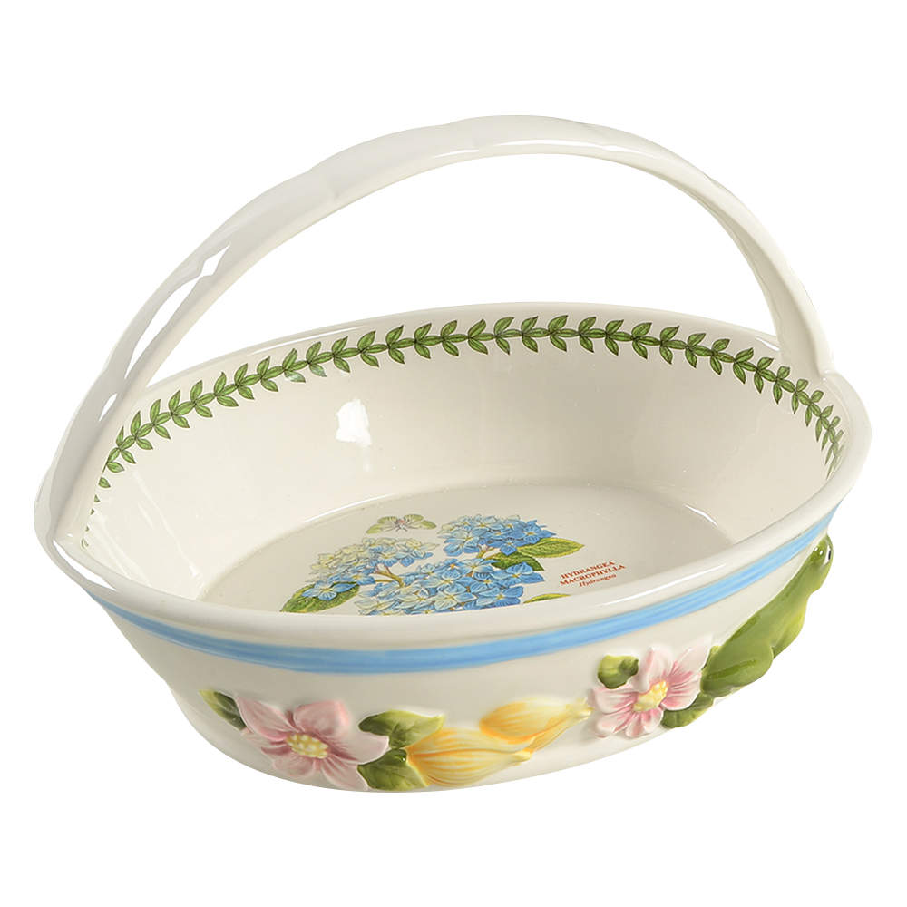 Botanic Garden Terrace 10" Oval Bread Basket by Portmeirion-1
