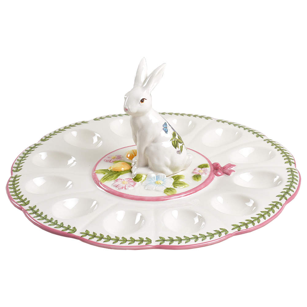 Botanic Garden Terrace Figural Deviled Egg Plate by Portmeirion-1