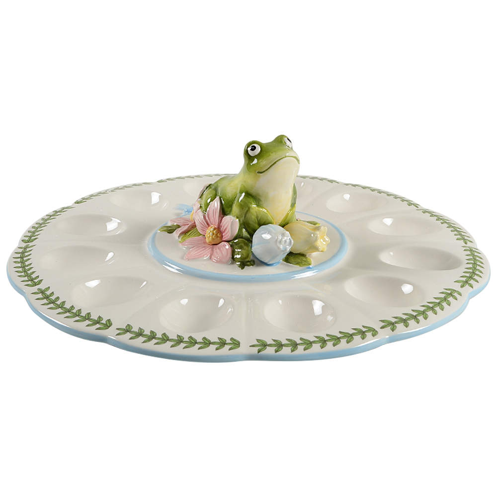 Botanic Garden Terrace Figural Deviled Egg Plate by Portmeirion-1