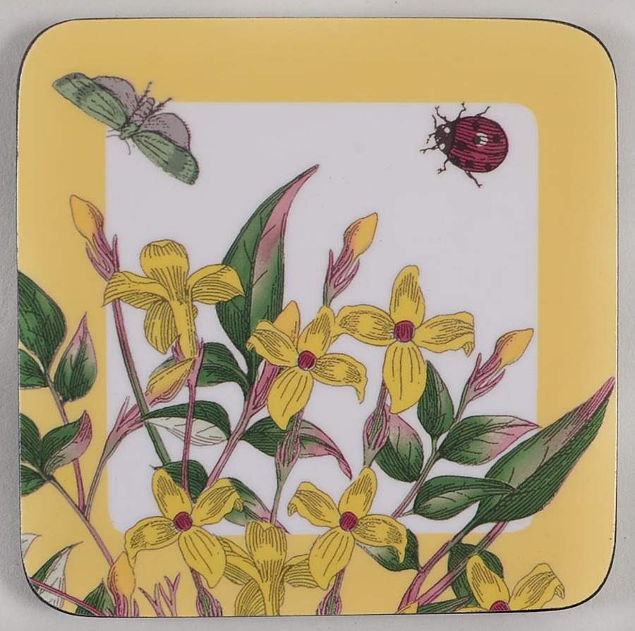 Botanic Garden Terrace Square Corkback Coaster by Portmeirion-1