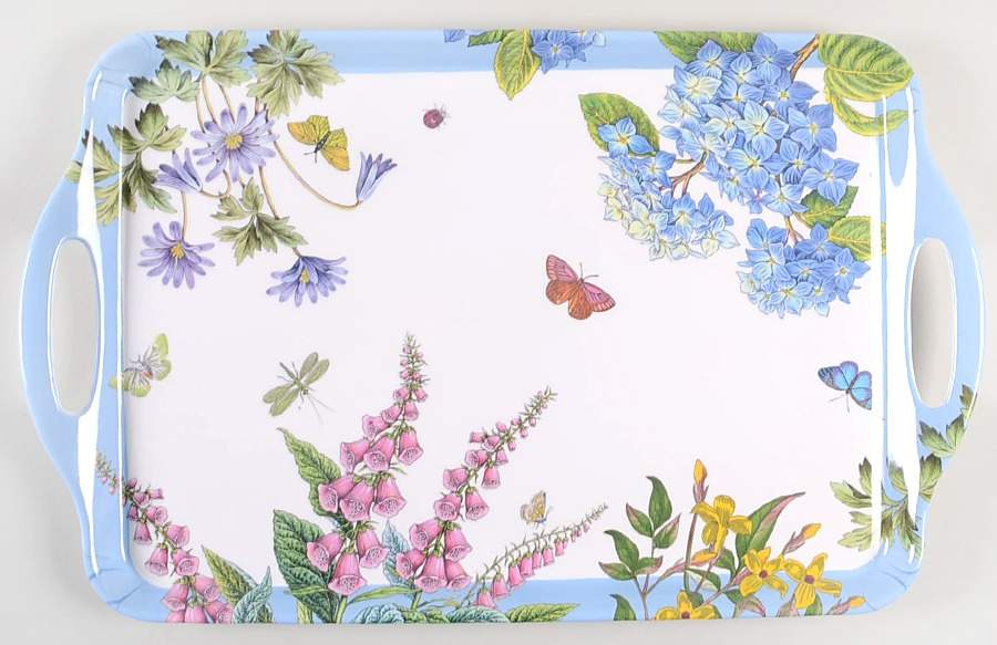 Botanic Garden Terrace 18" Rectangular Melamine Tray by Portmeirion-1